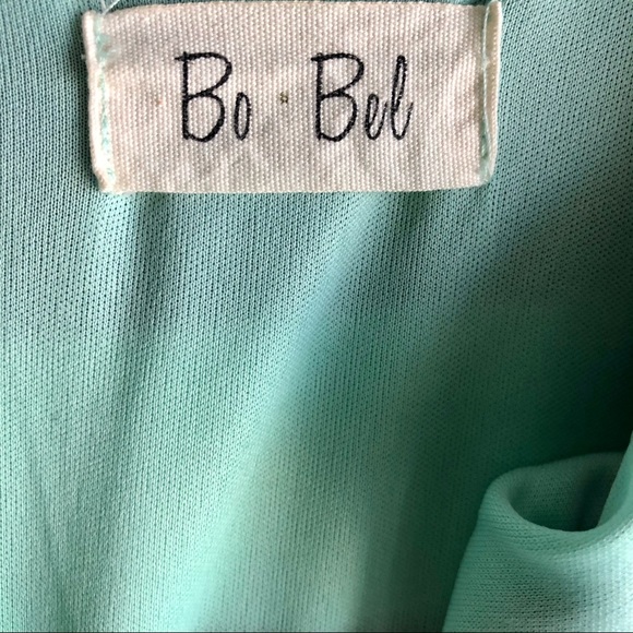 Navy and sea foam green striped ModCloth dress - Picture 4 of 5